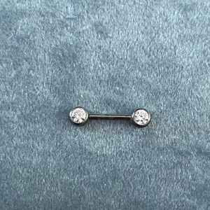 10mm Silver Barbell Bar Nipple Jewelry
